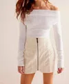 Free People Layla Corduroy Mini Skirt In Cheesecake