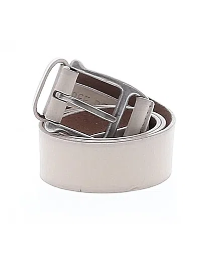 Pre-owned Free People Leather Belt In White