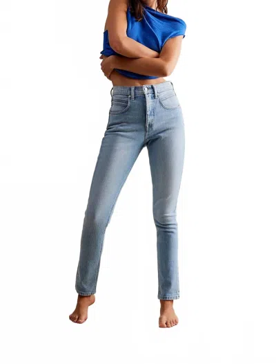 Free People Leila High-rise Leggy Slim Jeans In Prairie Livin In Multi