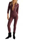 Free People Lennox Jumpsuit In Wine In Pink