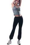 Free People Let's Bounce Pants In Black In Black