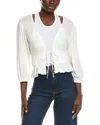 Free People Lets Go Linen-blend Blouse In White