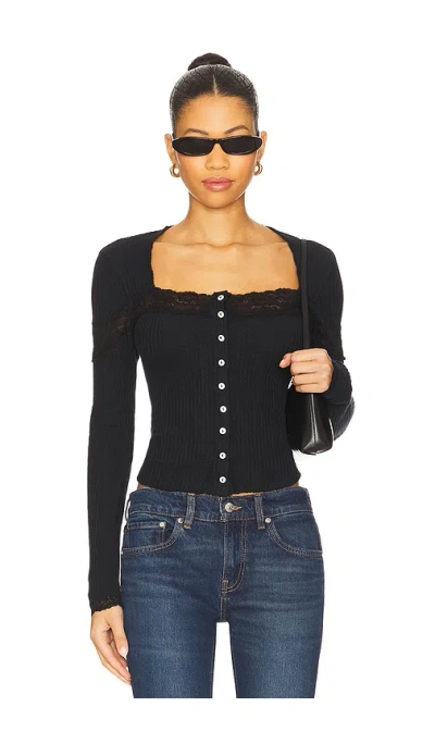 Free People Lets Party Cardi In Black