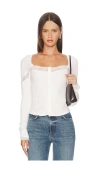 Free People Lets Party Cardi In White