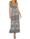 Free People Lets Smock About It Dress In Black Combo In Multi