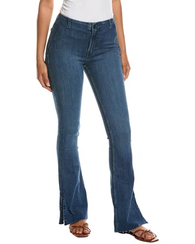 Free People Level Up Slit Bootcut Night Sky Flare Jean