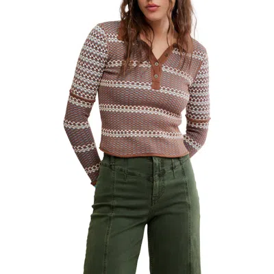 Free People Level Up Sweater In Brown
