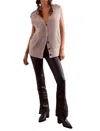 Free People Level Up Vegan Flare Jean In Tea In Multi