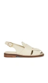 Free People Libby Fisher Flat In Cream