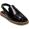 Free People Women's Libby Square Toe Slingback Fisherman Sandals In Black