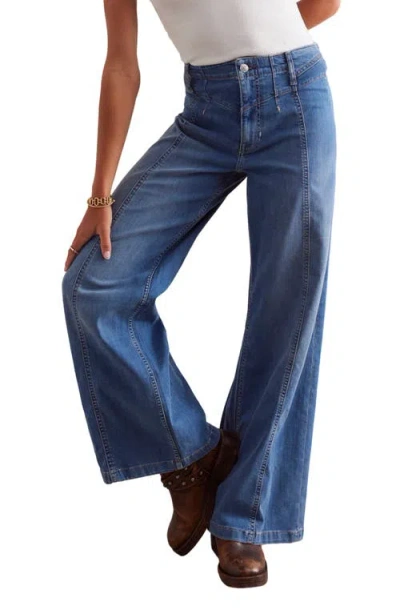 FREE PEOPLE FREE PEOPLE LIBRE FRONT YOKE WIDE LEG JEANS