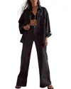 Free People Libre High Rise Wide Leg Jeans In Cafe Noir In Multi