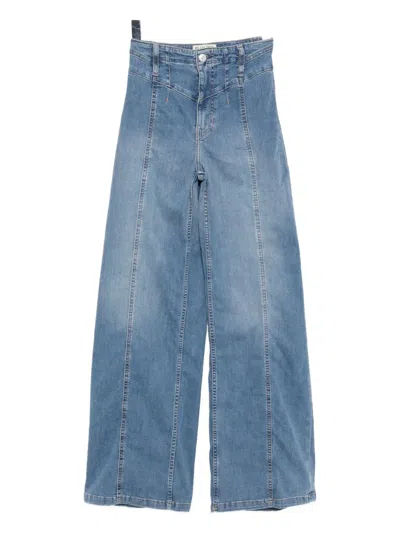 Free People Libre Wide-leg Jeans In Blue