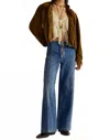 Free People Libre Wide Leg Jeans In Goodie Goodie In Brown