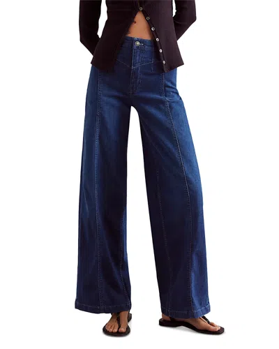 Free People Libre Wide Leg Jeans In Lock And Key