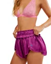 Free People X Intimately Fp Like Honey Pj Short In Vivid Violet