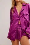 Free People X Intimately Fp Like Honey Pj Shirt In Multi