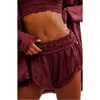 Free People Like Honey Satin Pajama Shorts In Acai