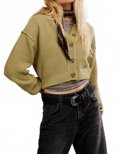Free People Lila Cardigan In Green
