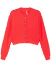 Free People Lila Cardigan Heart Eyes In Red