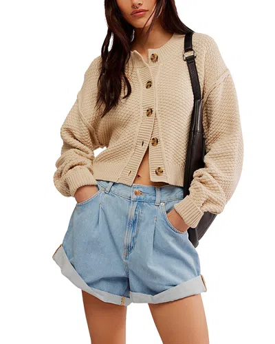 FREE PEOPLE LILA COTTON-BLEND CARDIGAN