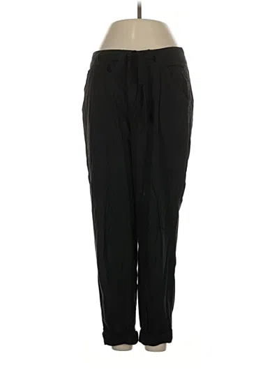 Pre-owned Free People Linen Pants In Black
