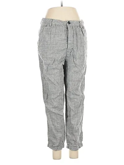 Pre-owned Free People Linen Pants In Gray