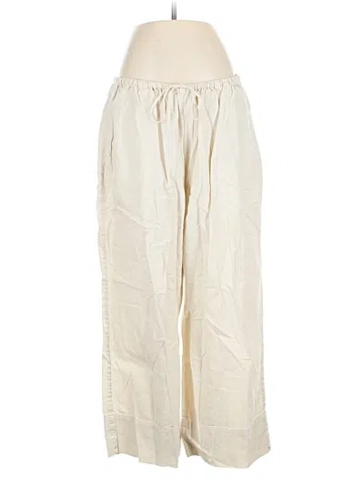 Pre-owned Free People Linen Pants In White