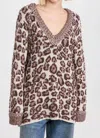 Free People Little Animal Pullover Sweater In Grey Antler Combo In Multi