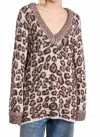 Free People Little Animal Pullover Top In Grey Antler Combo In Brown