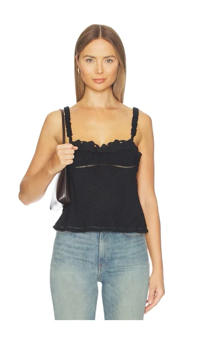 Free People Little Love Tank Top In Black