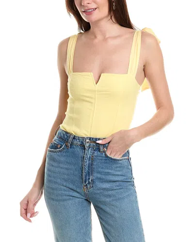 Free People Lola Bodysuit In Yellow