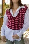 Free People Lola Top In Amaranth In Multi