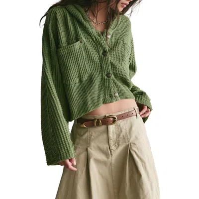 Free People Lolli Swing Cardigan In Green