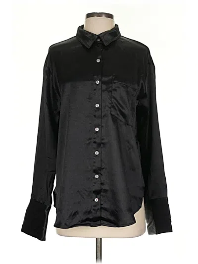 Free People Long Sleeve Blouse In Black