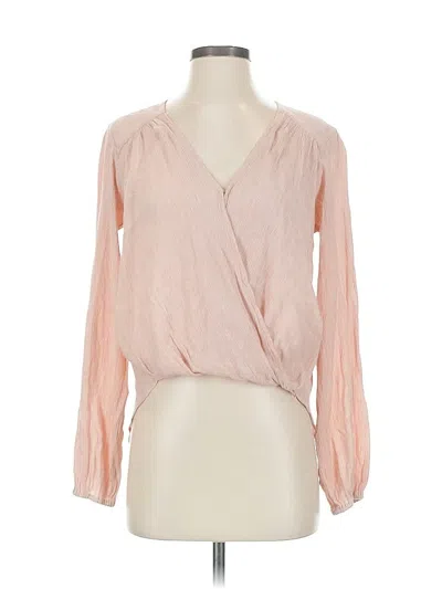 Pre-owned Free People Long Sleeve Blouse In Pink