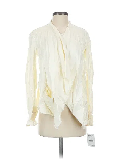 Pre-owned Free People Long Sleeve Blouse In White