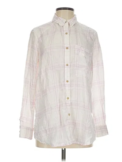 Pre-owned Free People Long Sleeve Button Down Shirt In Pink