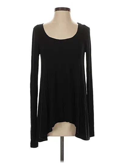 Pre-owned Free People Long Sleeve T-shirt In Black