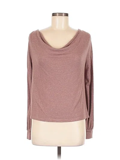 Pre-owned Free People Long Sleeve T-shirt In Brown