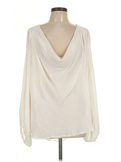 Pre-owned Free People Long Sleeve T-shirt In Ivory