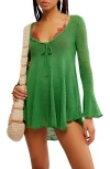 Free People Long Sleeve Tunic Sweater In Rolling Hills