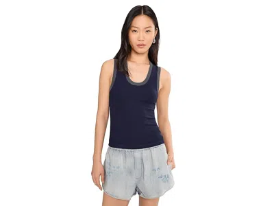 Free People Longer Days Tank Top In Blue