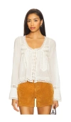 Free People Longsleeve Evermore Top In White