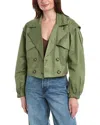 FREE PEOPLE FREE PEOPLE LOOKING GLASS CROP TRENCH COAT
