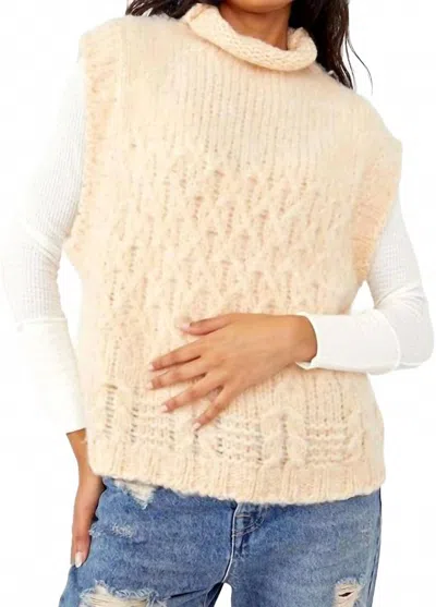 Free People Lost Illusion Vest In Powder Puff In Neutral