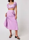 Free People Lotus Crop Top And Skirt Set In Orchid In Purple