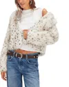 Free People Louder Please Hooded Faux Fur Sweater