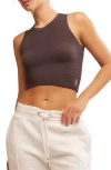 Free People Love All Tank In Charcoal Brown