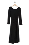 Free People Love And Be Loved Long Sleeve Maxi Dress In Black